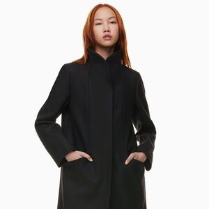 Aritzia Black Pea Coat